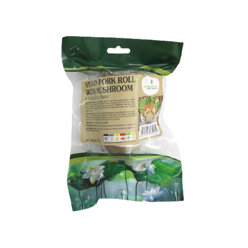 The Plantbase Store Vegan Pork Roll With Mushroom 250g (Frozen) - Longdan Official