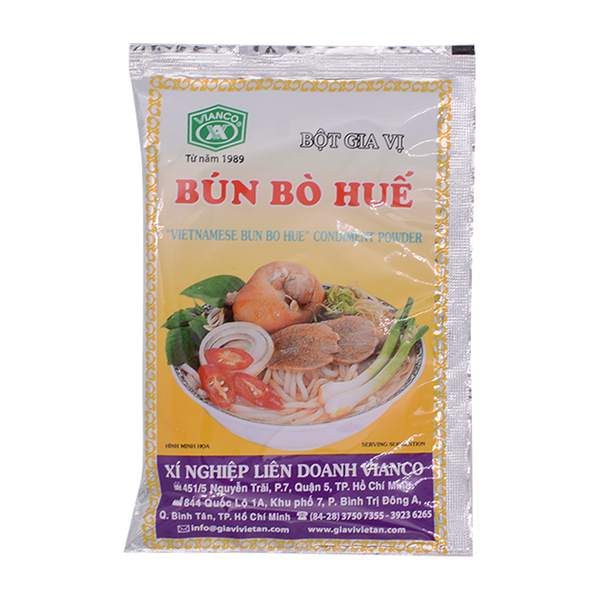Vianco Bun Bo Hue Condiment Powder 18g - Longdan Online Supermarket